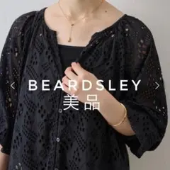 2026】新品 BEARDSLEY Bigモチーフレースポンチョ 黒 - メルカリ