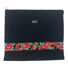 FEILER フェイラー 大判ポーチ A4 クラッチバッグ 花柄 トラベルポーチ