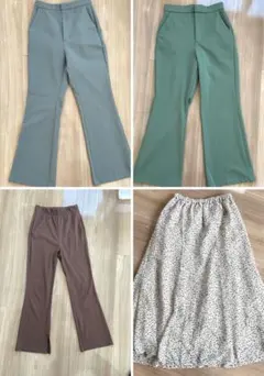 4点セット➕おまけ　スラックス　パンツ　スカート