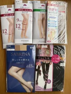 GUNZE他ストッキング M-L、ひざ下ストッキング、クルー丈ストッキングセット