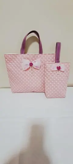 新入学ハンドメイド レッスンバック・上靴入れ