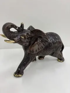 【BRASS ART WARES】インド製　象の置物のサムネイル