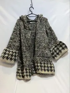 relume フード付きニットジャケット