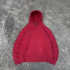 90s OLD UNIQLO スウェットパーカー レッド 紺タグ 無地