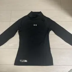 アンダーアーマーYXL (150〜160) 野球用長袖アンダーシャツ 黒 厚手