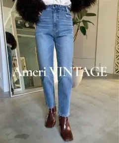 美品 Ameri UND HIGH WAIST TAPERED DENIM 24のサムネイル
