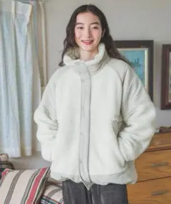 ほぼ新品○plageプラージュWOOLRICHウールリッチ別注○ボア ジャケット 