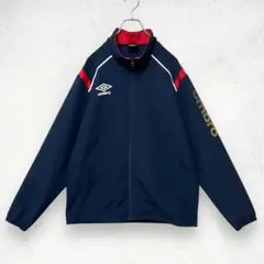 UMBRO アンブロ ジャージ XL ネイビー シアサッカー スポーツのサムネイル