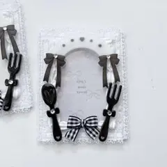 トレカケース　ホイップデコ　B8 硬化ケース　ケーキ　メイド　ブラック　黒