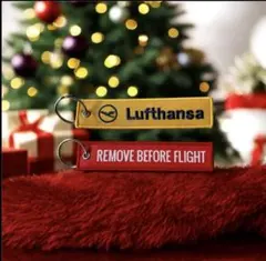【新品】Lufthansa フライトタグキーホルダー2個セット