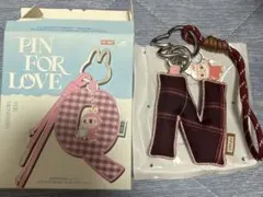 POPMART ラブブ イニシャル チャーム PIN FOR LOVE 【N】