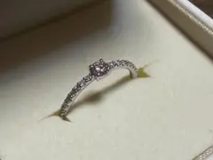 ダイヤE-VS1-3EX 0.23ct pt900 ダイヤモンドリング 5.5# - メルカリ