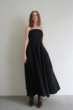 Acka lame camisole dress ブラック - メルカリ