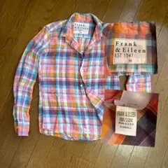 Frank & Eileen チェック柄長袖シャツ X-Small