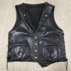 トムさん専用【値下げ】Four Speed 鹿革 レザー ベスト サイズ44 トムさん専用【値下げ】Four Speed 鹿革 レザー ベスト サイズ44