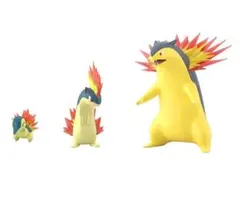 ヒノアラシ＆マグマラシ＆バクフーン ポケモンスケールワールド ジョウト地方