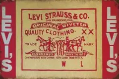 新品 ブリキ看板 リーバイス LEVI'S デニム ジーンズ ロゴアメリカン雑貨