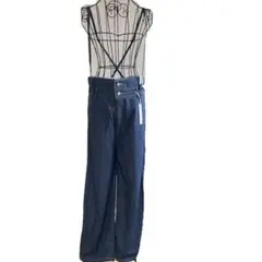 【新品タグ付】SOMETHING 2WAYリボンサロペット　ブルー　フリーサイズ