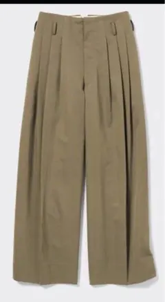 GU beautiful people タックワイドパンツ