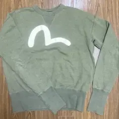 【激レア】EVISUトレーナー緑 手描きペンキ