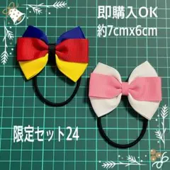 即購入OK☆1セットのみ【限定24】ヘアゴムセット リボン キッズ 子供