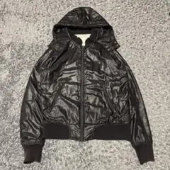 DIESEL フード付き 黒 中綿ジャケット y2k グランジ