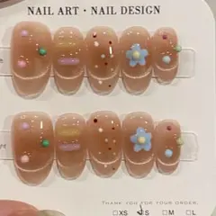 グラデーションラメネイルチップ 10個セット s