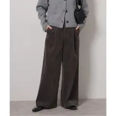 コーデュロイ ワイドパンツ