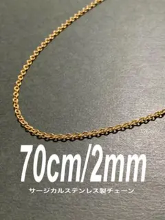 【コアチェーンネックレス ゴールド 70cm 1本】ステンレス a55
