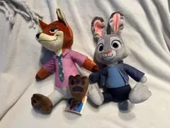 ズートピア　ニックとジュディ　ぬいぐるみ2体セット