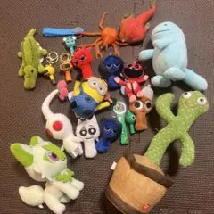 キャラクターマスコット、ラバーキーホルダー　セット