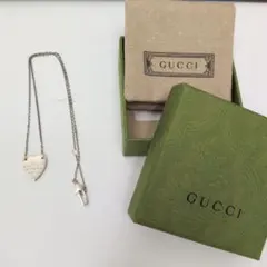 r*様 GUCCI ハートプレート ネックレス Ag925 専用袋、箱付き - メルカリ