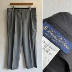 美品 BROOKS BROTHERS サマーウール ツータック スラックス