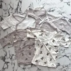 ベビー肌着 短肌着 4枚セット 50 60