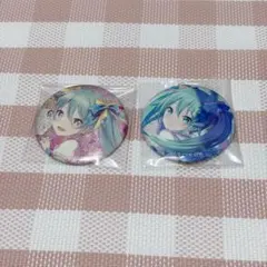 プロセカ 初音ミク モモミク ホログラム缶バッジ ホロ缶 F 4点 - メルカリ