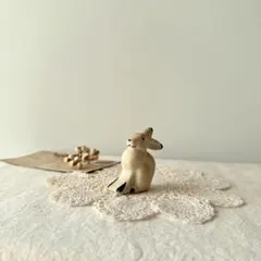 ヴィンテージ　アンティーク　1950年代の陶器製置物　うさぎ　動物