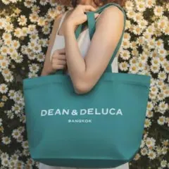 DEAN&DELUCA タイ限定 トートバッグ XL グリーン 肩掛け 希少　.