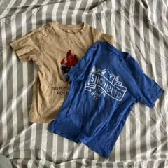 GU アメリカ土産 Tシャツ130 2枚セットのサムネイル