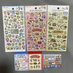 セリア　パンダ　うさぎ　ねこ　ハムスター　平成アニマル　シール　メモ　6種セット