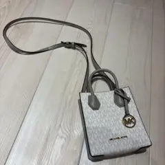 MICHAEL KORS ミニショルダーバッグ ホワイト/グレー