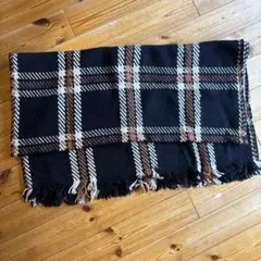 john branigan チェック柄マフラー　大きいサイズ　大判