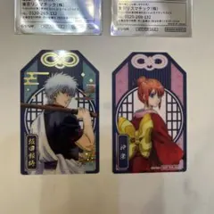 銀魂 クリアシート 坂田銀時 箔押し、神楽 ノーマル 2枚セット