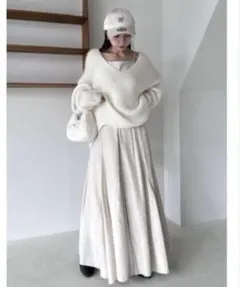 snidel 深Vニットセットキャミワンピース スナイデル