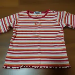 familiar ストライプ 長袖カットソー 90