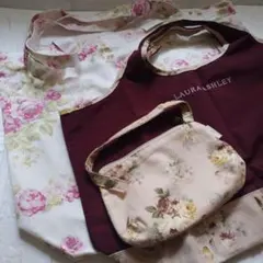 〈ローラアシュレイ 〉 トートバッグとエコバッグセット品