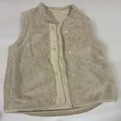 ユニクロ フリース ベスト ボタン付き　100cm