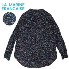 LA MARINE FRANCAISE 花柄 総柄 バンドカラー 長袖シャツのサムネイル