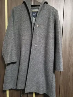 la.f. フード付きグレーコート 2S