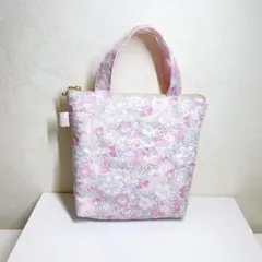 リバティ20cmファスナー保冷バッグ❤︎ベッツィ桜もち❤︎