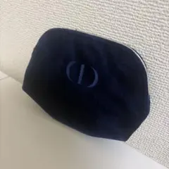Dior ネイビー ベルベット ノベルティ ポーチ